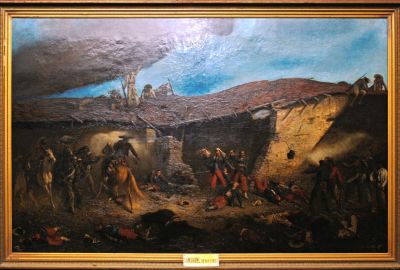 Le Combat de Camerone, Jean-Adolphe Beauc (1818-1875), 1868 (?), huile sur toile, muse de la Lgion trangre, dpt du FNAC  Muse de la Lgion trangre.