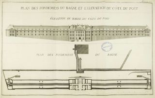 Description du bagne bti dans larsenal par Choquet de Lindu, 1750 (SHD-Brest, R 3416) - SHDMB_MB_R_3416_0025