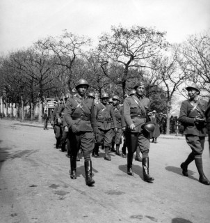 Soldats polonais  Saint-Renan (29) avant leur dpart pour Narvik en Norvge, avril 1940 -  SHD DE 2007 ZC 18/1/4102