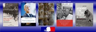 Elles ont suivi de Gaulle, histoire du corps des volontaires franaises (Perrin / ministre des Armes);Pierre Messmer le dernier gaulliste (Perrin / ministre des Armes) ; Avnement dune culture visuelle de guerre (Nouvelle ditions Place / ministre d