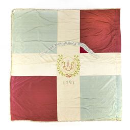 Drapeau de la Garde nationale dAuthezat (Puy-de-Dme), 1791 intgre le dpartement XIXe sicle et symbolique (c)Paris, muse de lArme, dist.RMN-Grand Palais/Anne-Sylvaine Marre-Nol