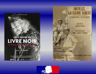 Affiches de Vie et destin du livre noir (c) Les Films du Poisson et Antilles, la guerre oubliée (c) DR