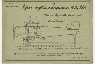 Plan du constructeur Levasseur - cote MAEB_PLA_LEV000003 - Muse de l'Air et de l'Espace