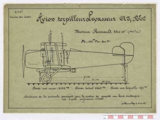 Plan du constructeur Levasseur - cote MAEB_PLA_LEV000003 - Muse de l'Air et de l'Espace