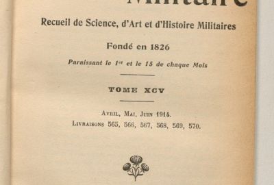 Le spectateur militaire - CDEM_SPEC_S5T95_1914T2 - Centre de documentation de l'Ecole militaire