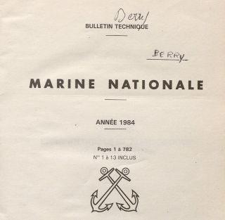 Bulletin officiel de la marine - partie technique - CUM_BOT_1984_0006 - Conservatoire des uniformes de la Marine