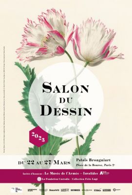 Affiche du Salon du dessin. Du 22 au 27 mars 2023.